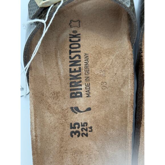 Birkenstock Flip Flops Sandals Madrid khaki Magic Snake Women's Size US4 EU35 - Picture 7 of 9